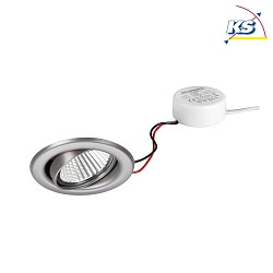 Downlight BB09 girevole, dimmerabile IP20, Acciaio inossidabile dimmerabile