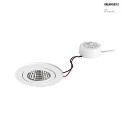 recessed luminaire, glossy, white  6W 680lm 3000K 20-40 20-40 CRI 80-89