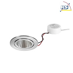 Downlight BB15 rigide, dimmable IP54, blanche gradable
