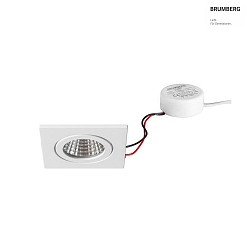 recessed luminaire, glossy, white  6W 680lm 3000K 20-40 20-40 CRI 80-89