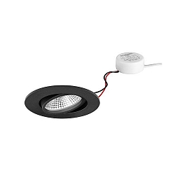 Luce da incasso IP65, Lucido, Nero  7W 620lm 3000K 20-40 20-40 CRI 80-89