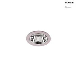 ceiling recessed luminaire APOLLO MICRO round, direct IP20, silver dimmable