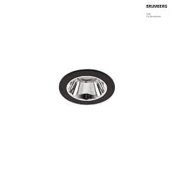 ceiling recessed luminaire APOLLO MICRO round, direct IP20, black dimmable