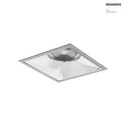 ceiling recessed luminaire APOLLO MEGA square, direct IP20, silver dimmable