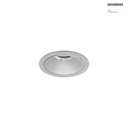 ceiling recessed luminaire DIOS MINI round, direct IP20, silver dimmable