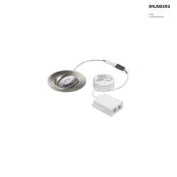 Lumire encastre ABACO ROUND pivotant, contrlable par DALI, Dim-To-Warm IP44