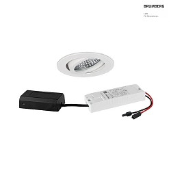 LED-Einbaustrahler 230 V AC, 50 Hz, 6 W, 3000K, transparent