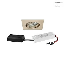 LED-Einbaustrahler 230 V AC, 50 Hz, 6 W, 3000K, chrom