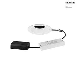 ceiling recessed luminaire BINATO swivelling, rotatable, direct IP20, white dimmable