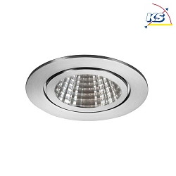 Downlight BB15 rotondo, controllabile da DALI IP54, Acciaio inossidabile dimmerabile