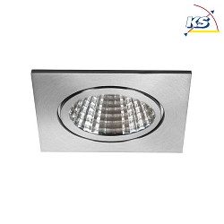 Downlight BB16 angulaire, contrlable par DALI IP54, acier inoxydable gradable