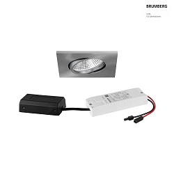 LED-Einbaustrahler 230 V AC, 50 Hz, 7 W, 3000K, Nickel