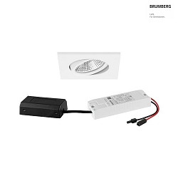 LED-Einbaustrahler 230 V AC, 50 Hz, 7 W, 3000K, wei