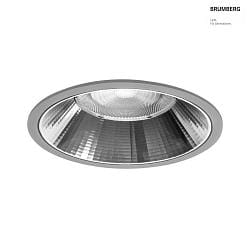 ceiling recessed luminaire APOLLO MEGA round, direct IP20, silver, transparent dimmable