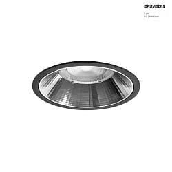 ceiling recessed luminaire APOLLO MEGA round, direct IP20, black, transparent dimmable