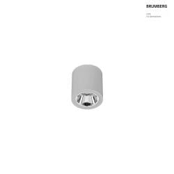 downlight APOLLO MICRO smooth, round, DALI controllable IP20, powder coated, silver dimmable