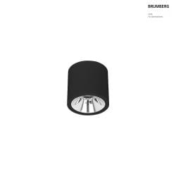 LED Aufbau-Downlight APOLLO MINI,  11.8cm, Reflektor glatt, CRi >90, UGR <19, DALI, 10.5W 3000K 55, schwarz