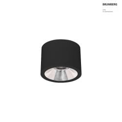 LED Aufbau-Downlight APOLLO MIDI,  16.8cm, Reflektor glatt, CRi >90, UGR <19, DALI, 14.5W 3500K 55, schwarz