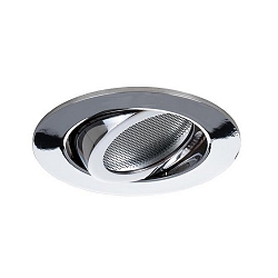 Recessed loudspeaker 3/4W, 20 Ohm, round, DA  6.8cm, IP20, swivelling, chrome