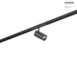 LED Schienenstrahler PEPA RONDO, 48V DC, fokussierbar 25-55, CRi >90, UGR<13-22, DALI-2 steuerbar, schwarz, 16W 3000K 1050lm