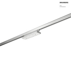 LED 3-Phasen Schienenstrahler BALI MINI AS 75/76, 29.4cm, drehbar, DALI-2 dimmbar, 20W 3000K, silber