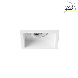 Recessed unit for LED modules, square, deepened, IP20, max. 14W, excl. driver, structured white