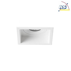 Recessed unit for LED modules, square, deepened, IP20, max. 14W, excl. driver, structured white