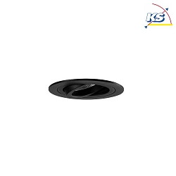 Recessed unit for LED modules, round, IP20, max. 14W, excl. driver, structured black