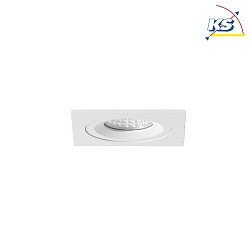 Recessed unit for LED modules, square, IP20, max. 14W, excl. driver, structured white