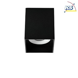 Aufbaueinheit Decke fr LED-Module, Quadratisch, Bndig, IP20, max. 8W, Strukturschwarz / Strukturwei