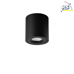 Aufbaueinheit Decke fr LED-Module, Rund, Bndig, IP20, max. 8W, ohne BG, Strukturschwarz