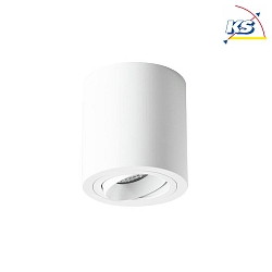 Aufbaueinheit Decke fr LED-Module, Rund, Bndig, IP20, max. 8W, ohne BG, Strukturwei