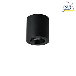 Aufbaueinheit Decke fr LED-Module, Rund, Bndig, IP20, max. 8W, ohne BG, Strukturschwarz