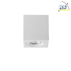 Aufbaueinheit Decke fr LED-Module, Quadratisch, Bndig, IP20, max. 8W, ohne BG, Strukturwei