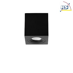 Aufbaueinheit Decke fr LED-Module, Quadratisch, Bndig, IP20, max. 8W, ohne BG, Strukturschwarz