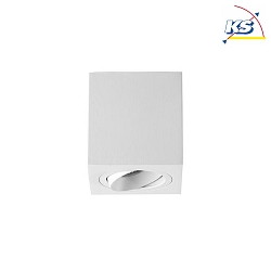 Aufbaueinheit Decke fr LED-Module, Quadratisch, Bndig, IP20, max. 8W, ohne BG, Strukturwei