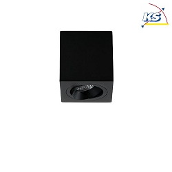 Ceiling surface unit for LED modules, square, IP20, max. 8W, excl. driver, structured black