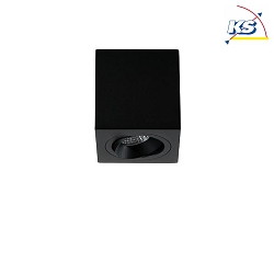 Aufbaueinheit Decke fr LED-Module, Quadratisch, Bndig, IP20, max. 8W, ohne BG, Strukturschwarz