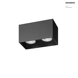 Module TURN GU10 angulaire IP20, noir gradable