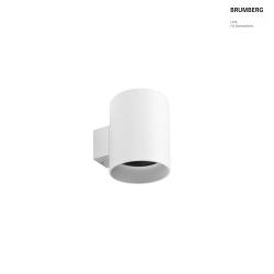 wall luminaire M1 down, round, rigid, flush, recessed IP20, powder coated, white matt dimmable