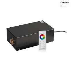 LED FIBATEC RGB+W Faser-Projektor, IP20, 230V AC, 8W, mit Fernbedienung, passive Kühlung, Stahl, schwarz