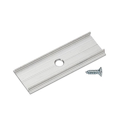 Verbindungsstck 180 zu Aufbau-Eckprofil P60-10 (BRUM-53700.), inkl. Bohrung, 5 x 1.8cm x 0.38cm, Roh-Aluminium