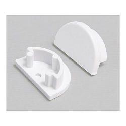 Zubehr fr Flexibles Profil P72-12 - Endkappen-Set, Wei