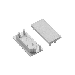 Endkappen-Set zu Einputz-Profil P38-30 (BRUM-53656070), Wei