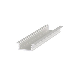 Flush-mounted wing profile P35-14, for LED-Strips up to 1.4cm width, 200cm, anodised alu