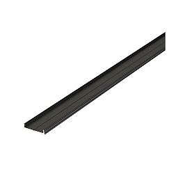 LED Aufbau-Flachprofil P76-16, fr LED-Strips bis 1.6cm Breite, 200cm, Schwarz eloxiert