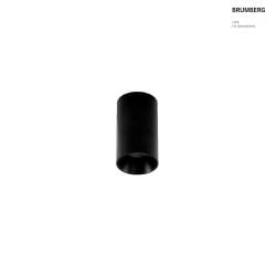 downlight TOMEK 1 flame, cylindrical, surface-mounted version GU10 IP20, black matt dimmable