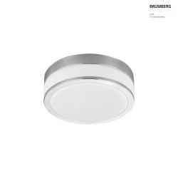 Wand- und Deckenleuchte EREVAN, IP44,  28cm, 2x E27, Opalglas / Stahl, Chrom glnzend