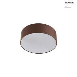 Luminaire de plafond TIM  40CM haut bas, avec diffuseur E27 IP20, nickel mat gradable