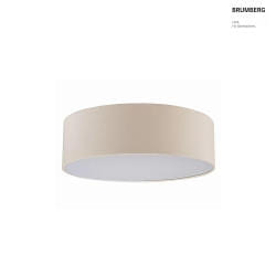Luminaire de plafond TIM  50CM haut bas, avec diffuseur E27 IP20, nickel mat gradable
